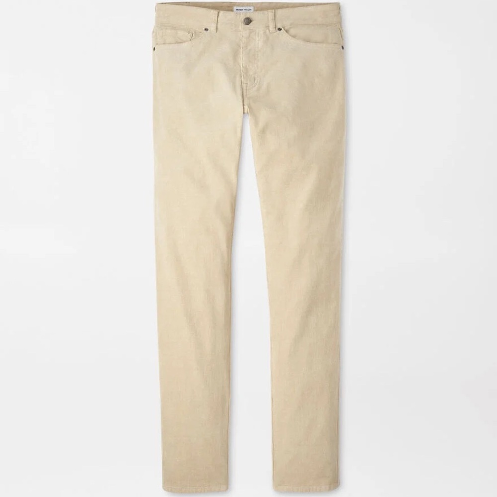 Peter Millar Superior Soft Corduroy Five-Pocket Pant/Chinos -Stone 38"Wx32"L